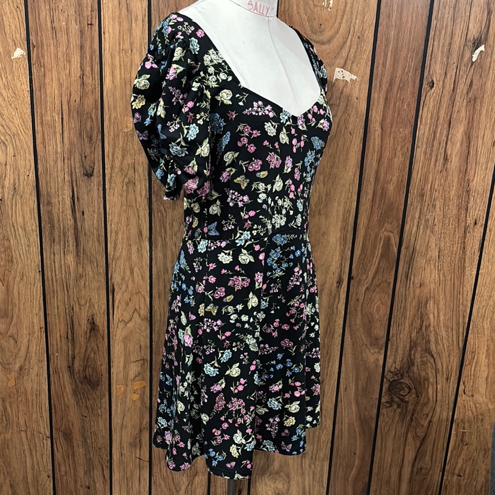 Floral Black Dress - Picture 5 of 7
